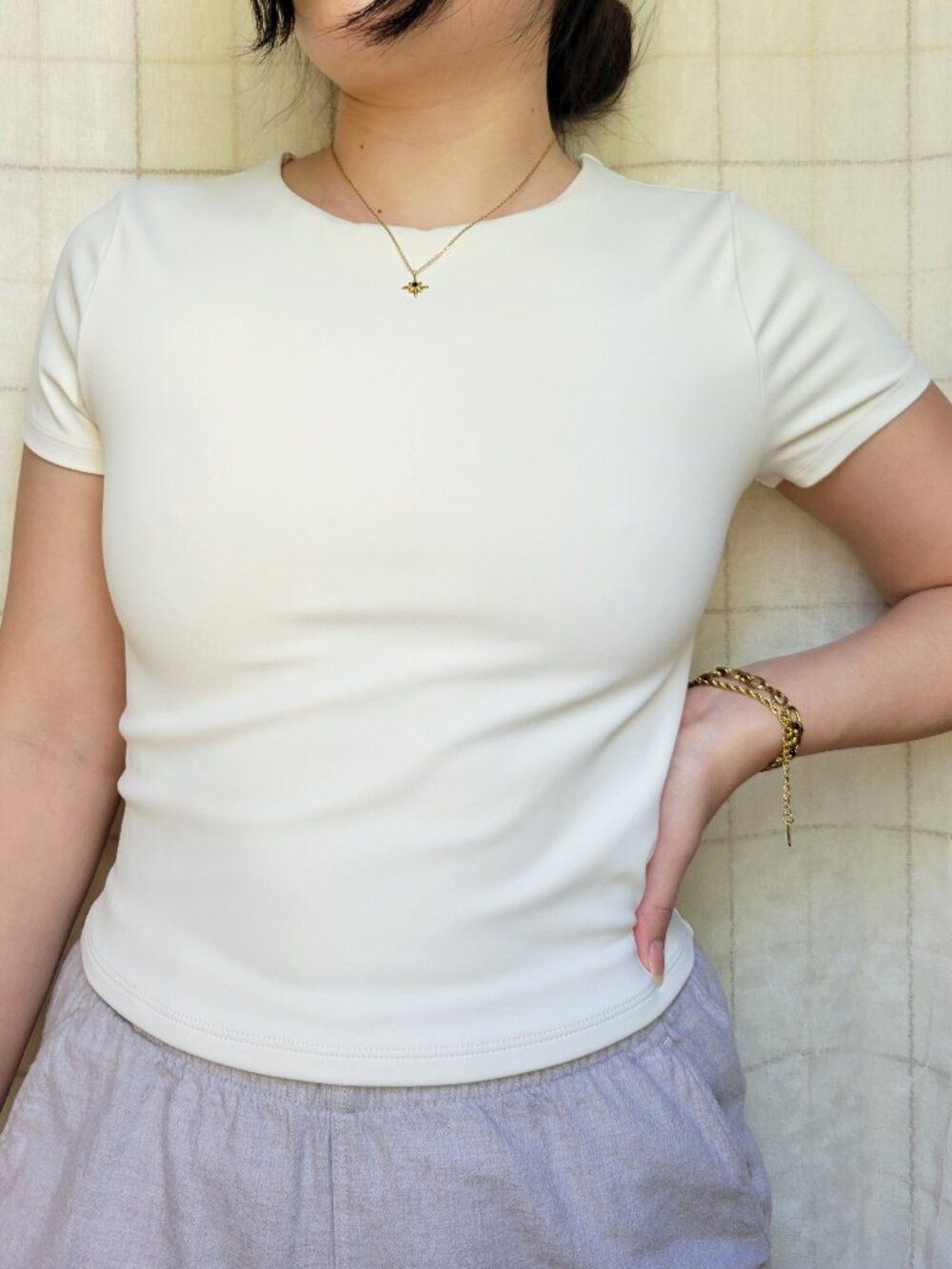 Express Body Contour High Compression Top White